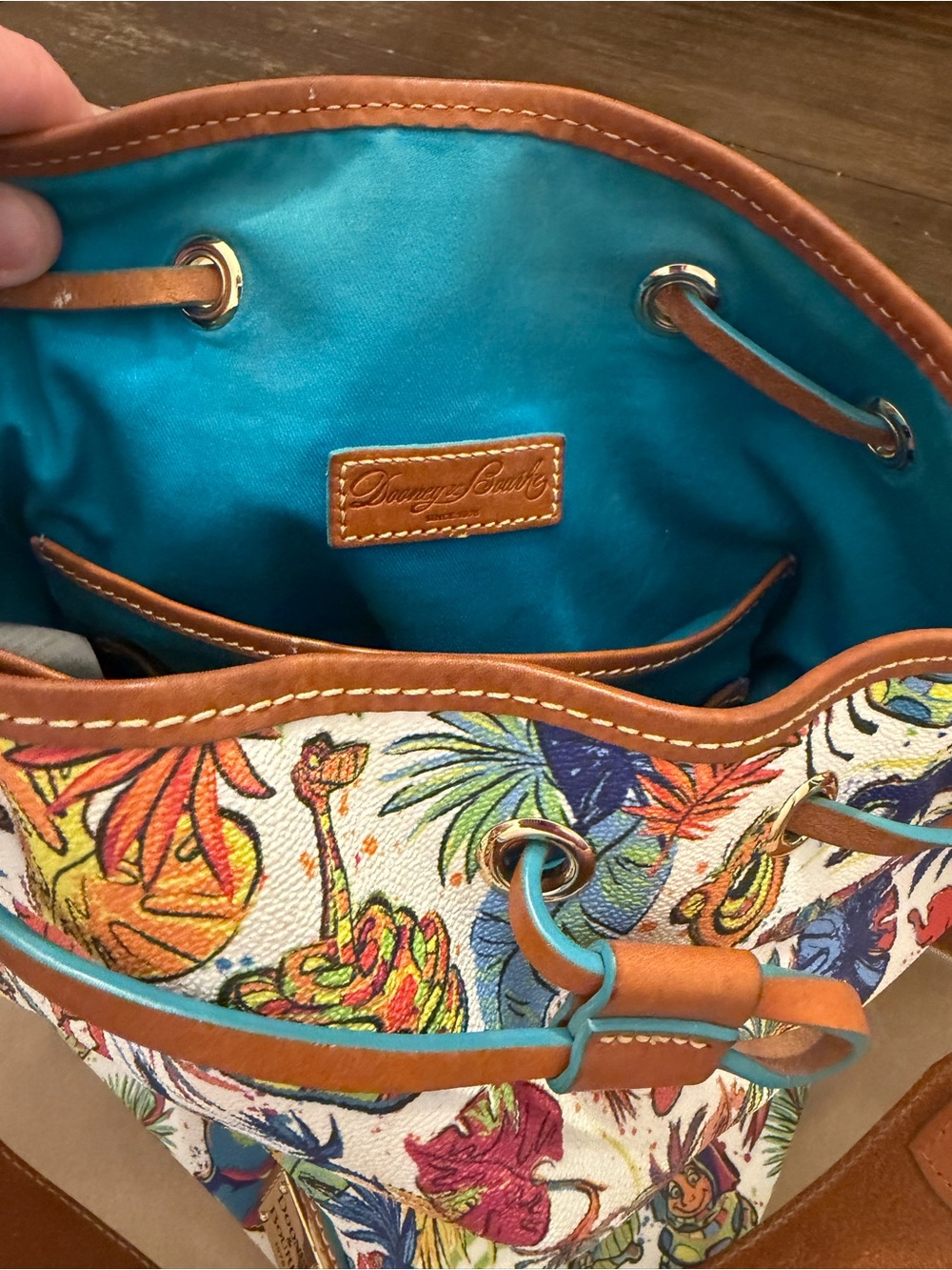 Disney Parks Dooney & Bourke Jungle Book Bucket Bag - Picture 6 of 8